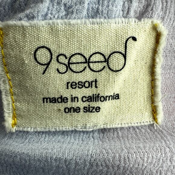 9seed Tulum Dress Maxi Low Back Scoop Neck Cami Cover Up Ombre Crystal OS - Picture 3 of 5